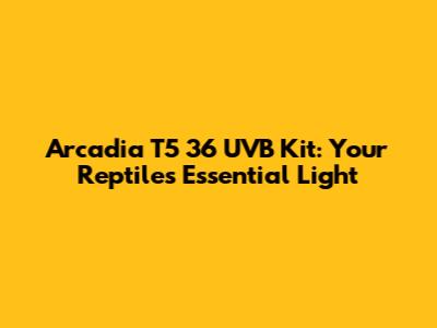 Arcadia T5 36" UVB Kit: Your Reptile's Essential Light