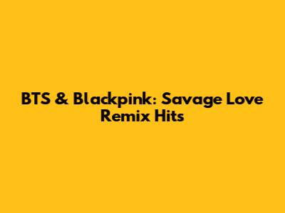 BTS & Blackpink: Savage Love Remix Hits