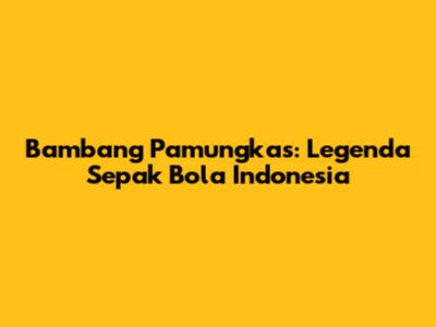Bambang Pamungkas: Legenda Sepak Bola Indonesia