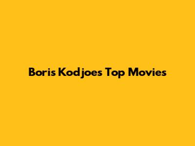 Boris Kodjoe's Top Movies