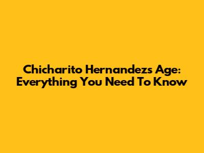 Chicharito Hernandez's Age: Everything You Need To Know