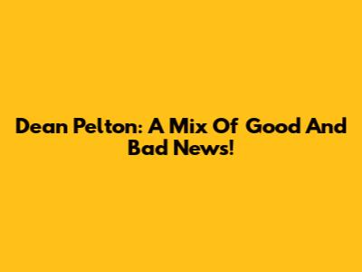 Dean Pelton: A Mix Of Good And Bad News!