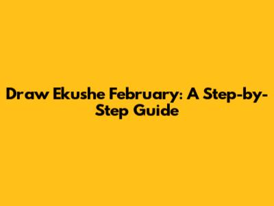 Draw Ekushe February: A Step-by-Step Guide