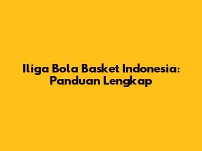 Iliga Bola Basket Indonesia: Panduan Lengkap