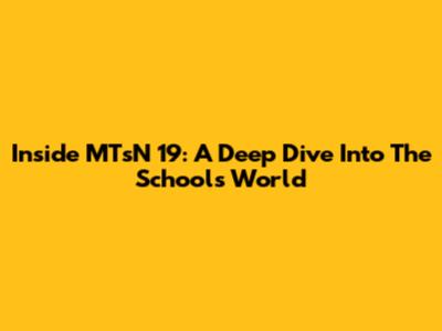 Inside MTsN 19: A Deep Dive Into The School's World