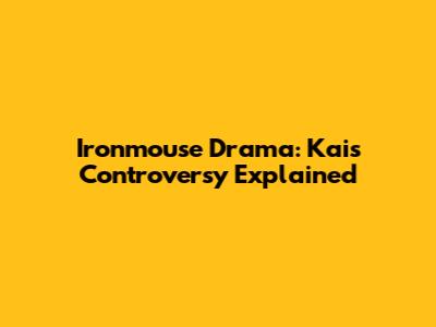 Ironmouse Drama: Kai's Controversy Explained