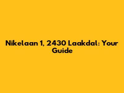 Nikelaan 1, 2430 Laakdal: Your Guide
