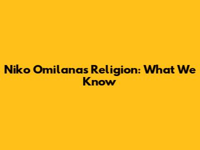 Niko Omilana's Religion: What We Know