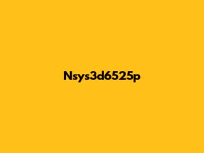 Nsys3d6525p