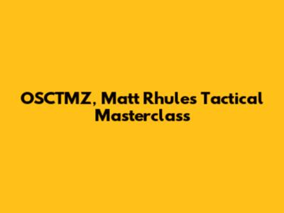 OSCTMZ, Matt Rhule's Tactical Masterclass