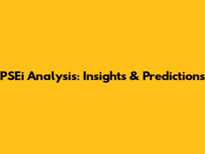 PSEi Analysis: Insights & Predictions
