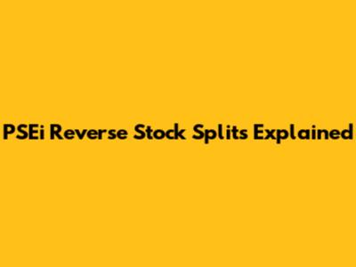 PSEi Reverse Stock Splits Explained