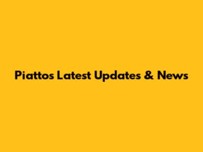 Piattos Latest Updates & News