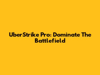 UberStrike Pro: Dominate The Battlefield