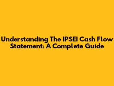 Understanding The IPSEI Cash Flow Statement: A Complete Guide
