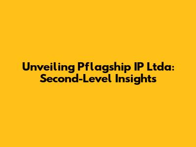 Unveiling Pflagship IP Ltda: Second-Level Insights
