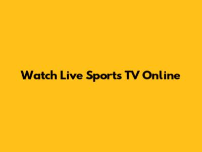 Watch Live Sports TV Online