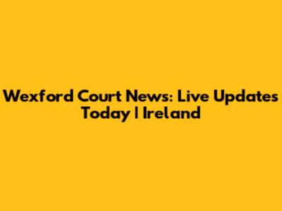 Wexford Court News: Live Updates Today | Ireland